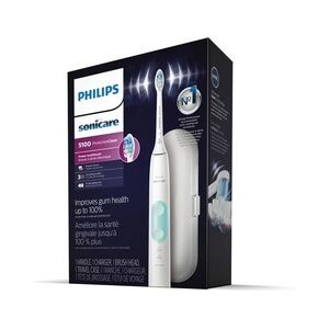 Philips Sonicare 5100 ProtectiveClean Electric Toothbrush - White and Aqua